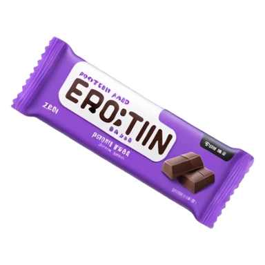 ESN black and purple protein bar packaging sticker