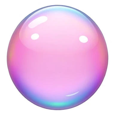 ultra realistic pink bubble sticker