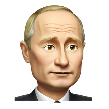 Vladimir Putin with closed eyes sticker