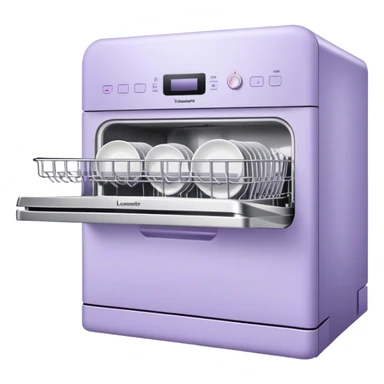 Aesthetic dishwasher in lavender color sticker