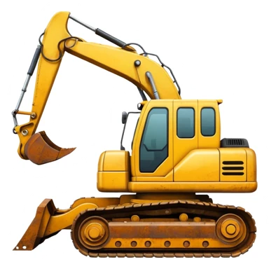 excavator sticker