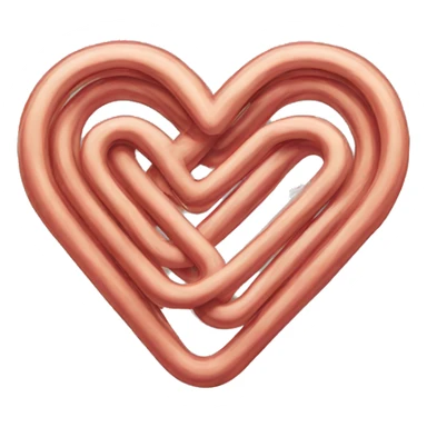 paper clip heart sticker