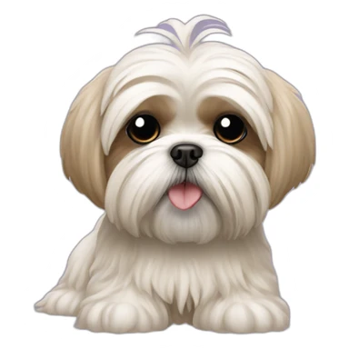 Maltese Shih Tzu Sand sticker