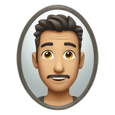 Mirror selfie sticker