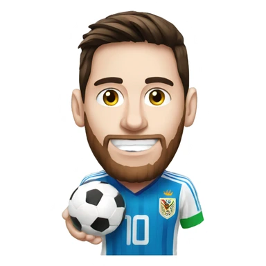 messi with world cup sticker