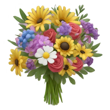 Mixed flower bouquet  sticker
