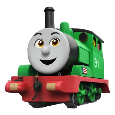 tomas the tank engine us flag sticker