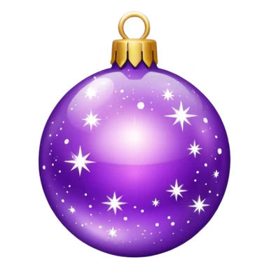 purple holiday sticker