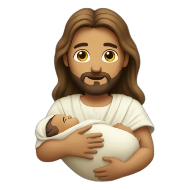 jesus expecting a baby sticker