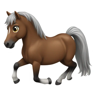 Poney qui saute sticker