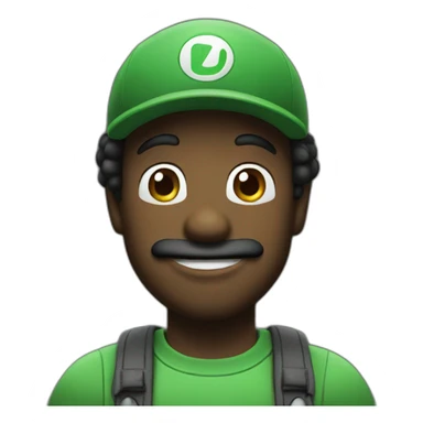 Black Luigi sticker