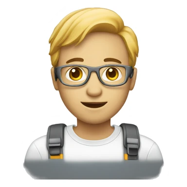 IT specialist with loptop sticker