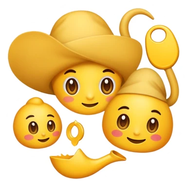 ایموجی صورتی  پاپیونی با شاین  sticker