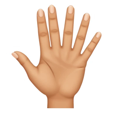 Hand with middle and ring finger pointing out sticker