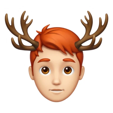 people with antlers sticker