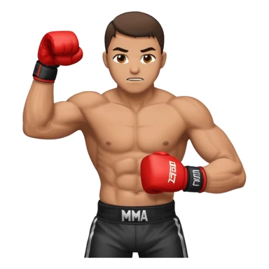 mma fighter sticker