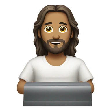 Jesus christ working cashier sticker