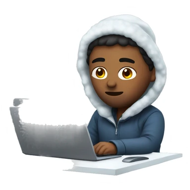 Me at work freezing  sticker