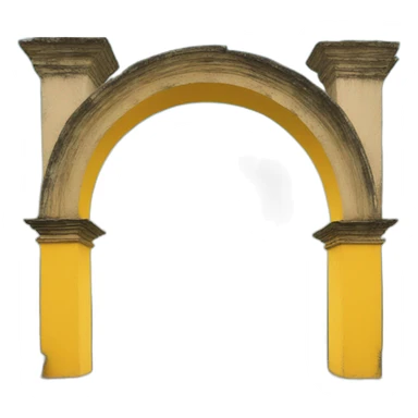 Antigua guatemala yellow Arch sticker