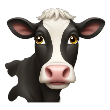 Vache sur une voitue sticker