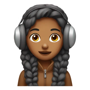 Girl in Earflaps sticker