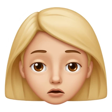 Confused with flared nostrils sticker