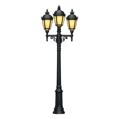 Classic street lamp post sticker