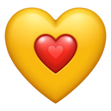 Un corazón amarillo con la letra G  sticker