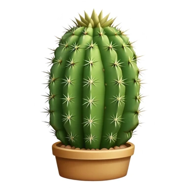 green desert cactus with spines sticker