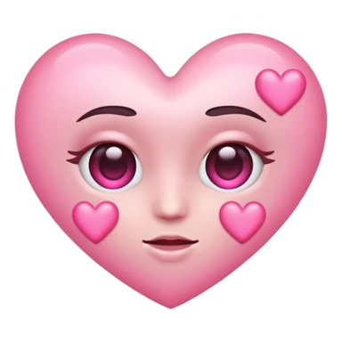 heart eyes with with hearts sticker