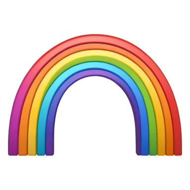 A rainbow swas sticker