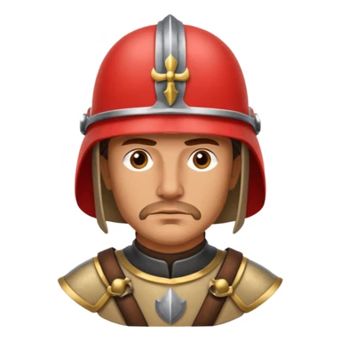 The head of a Spanish conquistador sticker