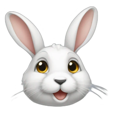 Graues Kaninchen sticker