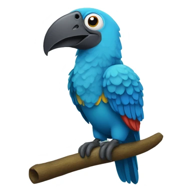 blue guacamayo sticker