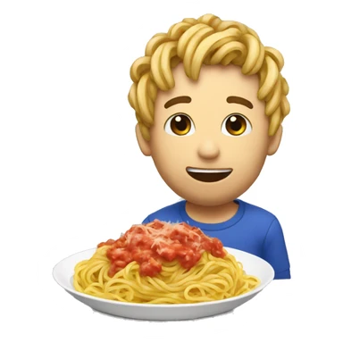 YouTube squeezie eat spaghetti  sticker