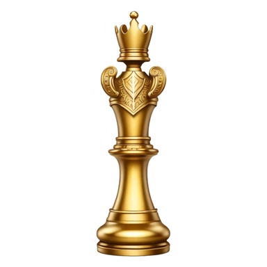 golden knight chess piece sticker