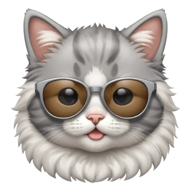 kitten wearing sunglasses sticker