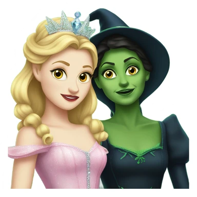 Glinda and Elphaba sticker