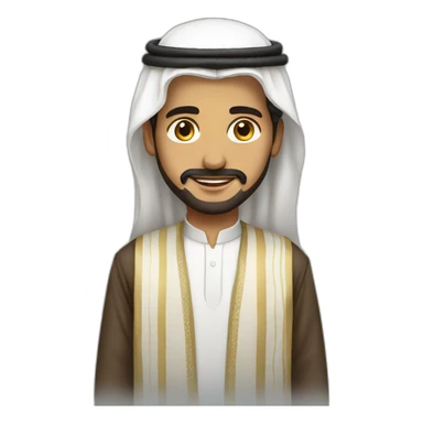 Saudi guy with traditional clothes sticker