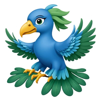 araras azuis no estilo das araras azuis blue e jade do filme rio sticker