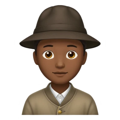 chinese male in 1800s, with hat sticker