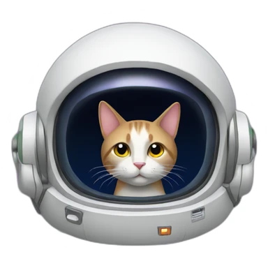 gato en espacio sticker
