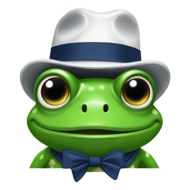 Frog with Penn State hat  sticker