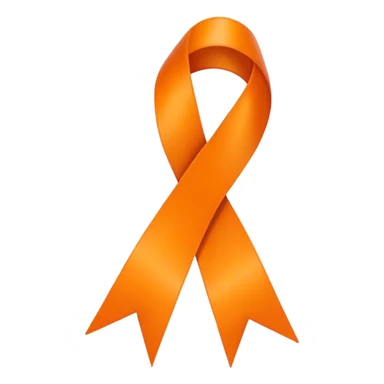 orange ribbon sticker