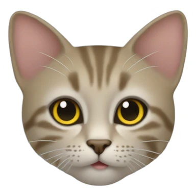 Un chat qui fait caca sticker