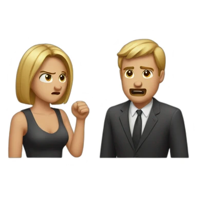 couple's quarrel sticker