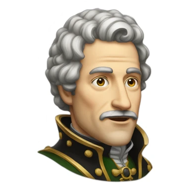 man with a protruding Habsburg jaw sticker
