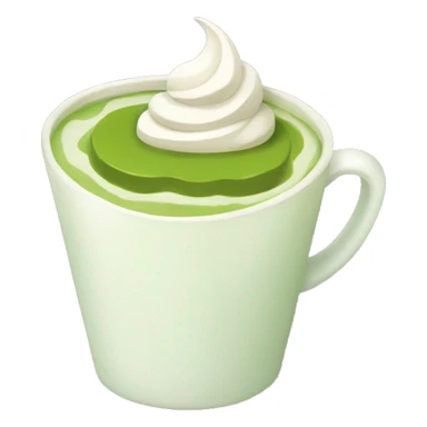 matcha latte cup  sticker