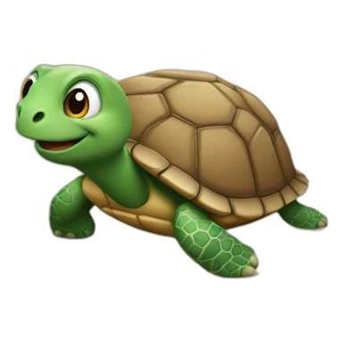 Chat sur une tortue sticker