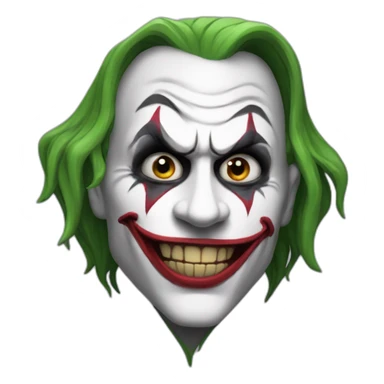 The scary joker sticker
